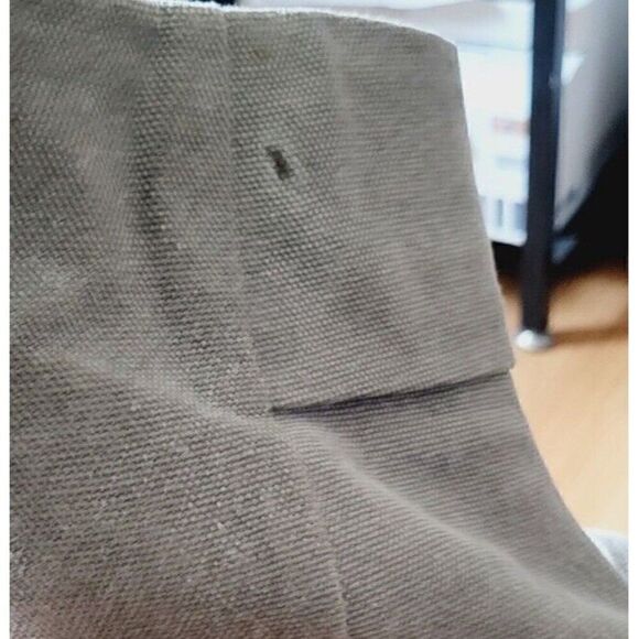 Rag & Bone Newbury Classic Green Canvas Size 10 Back Zip Ankle Boots Bootie - Picture 6 of 10